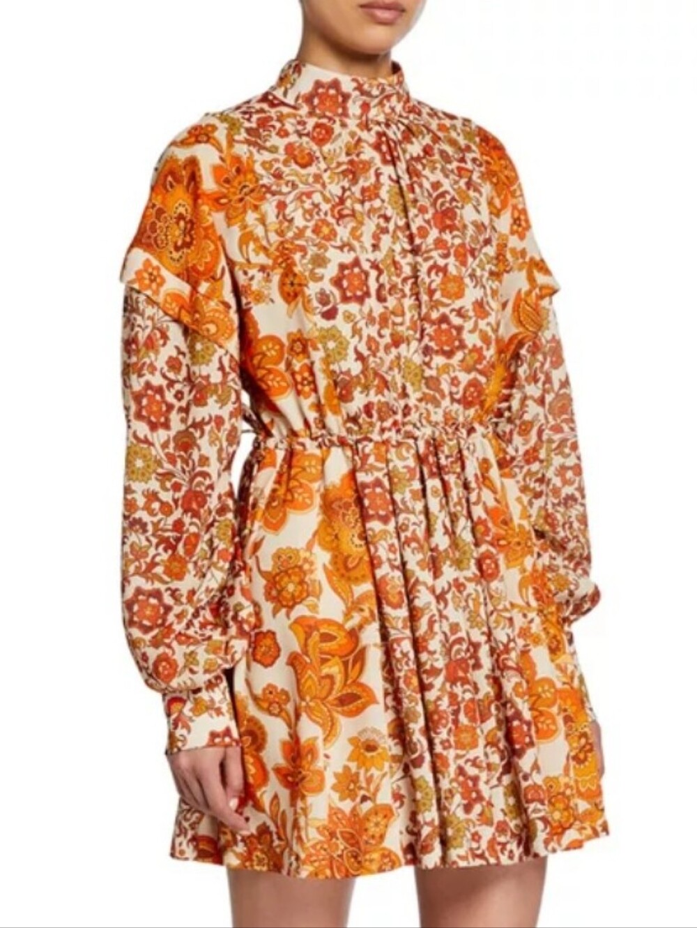 Dodo Bar Or Erin Pleated Floral Dress 42 EU 10 US (M-L)